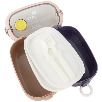 Ланч-бокс Kite подвійний з наповненням 1600 мл, бежевий (K25-1181-1) Вінниця - фото 3