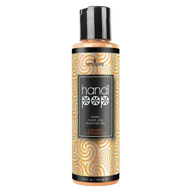 Смачний гель для вишуканих мануальних та оральних пестощів Sensuva Handipop Orange Creamsicle 125 мл Львов - изображение 1
