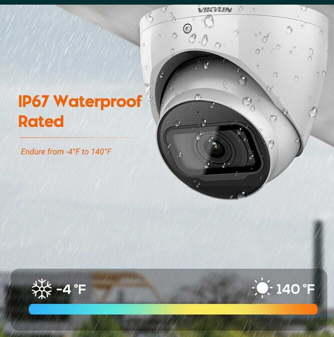 IP камера 4мп Vikylin VD-2T 41-AS-G2 ( Metal,POE,SD slot,Dahua) Харків - фото 3