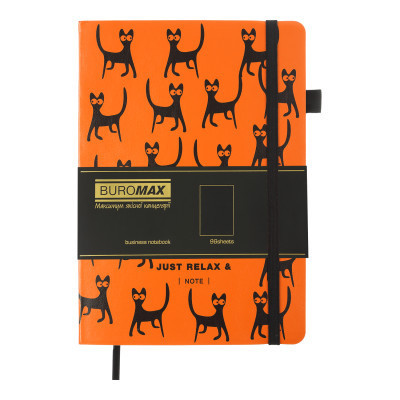 Книга записна Buromax Relax А5 96 аркушів, без лініювання помаранчевий (BM.295001-11) Вінниця - фото 2