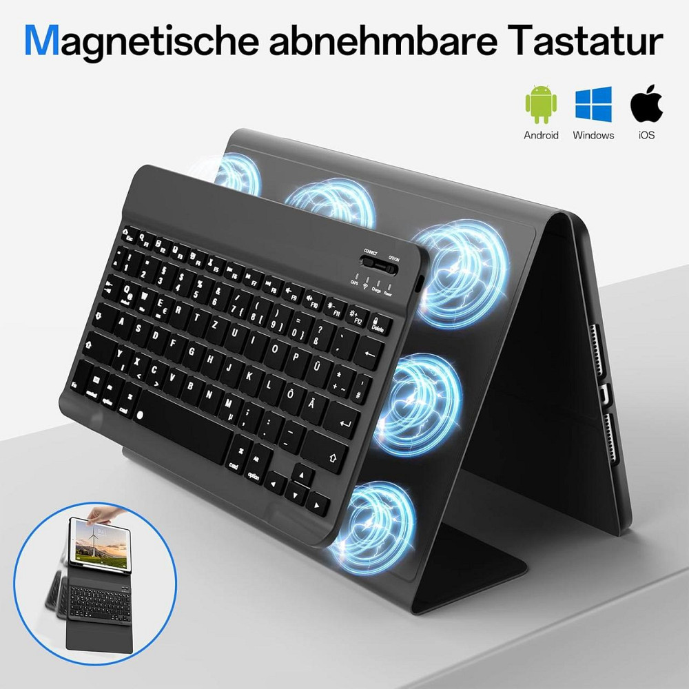 Защитный чехол с Bluetooth клавиатурой для iPad 9th/8th/7th Generation 10.2 Inch 2021/2020/2019 Днепр - изображение 7