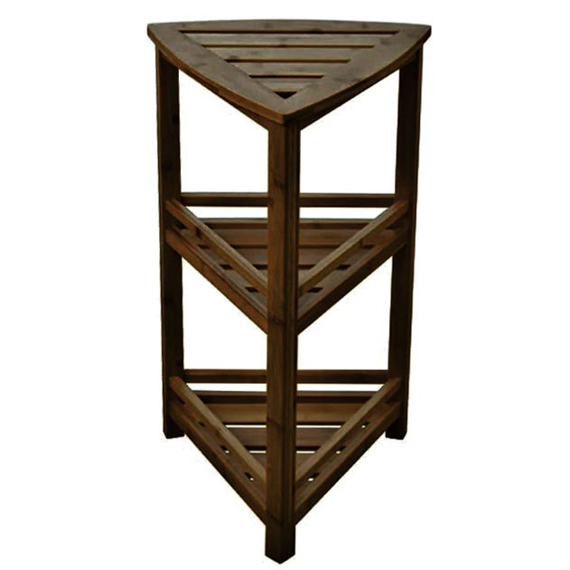 Стеллаж угловой для ванной 