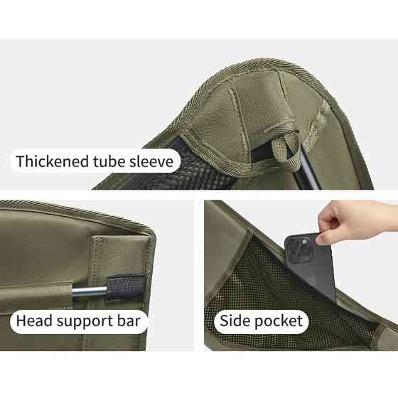 Стілець складаний ультралегкий Naturehike CNK2550JJ013 Yamami YL01, розмір L, алюміній, сірий Киев