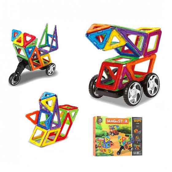 Магнітний конструктор Транспорт LT3005 25 деталей Вінниця