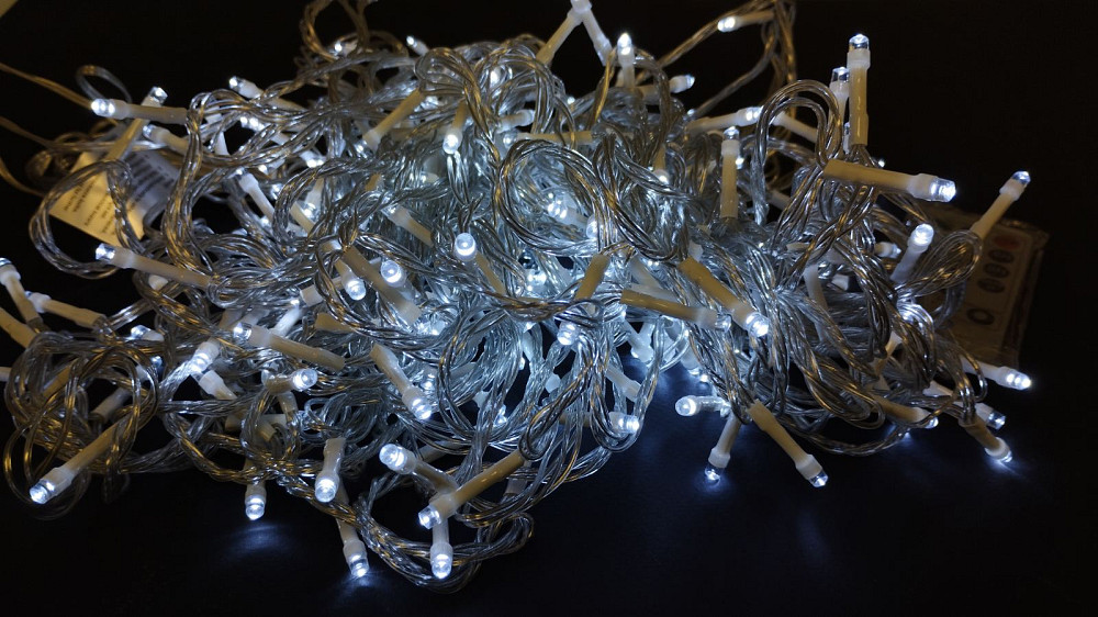 Гірлянда 200led для дому (біле\тепле світло) 220w 16507 Луцьк - фото 3