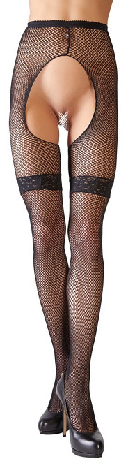 Колготки - 2530147 Cottelli Collection Net Tights - M/L Sex Aura Київ - фото 2