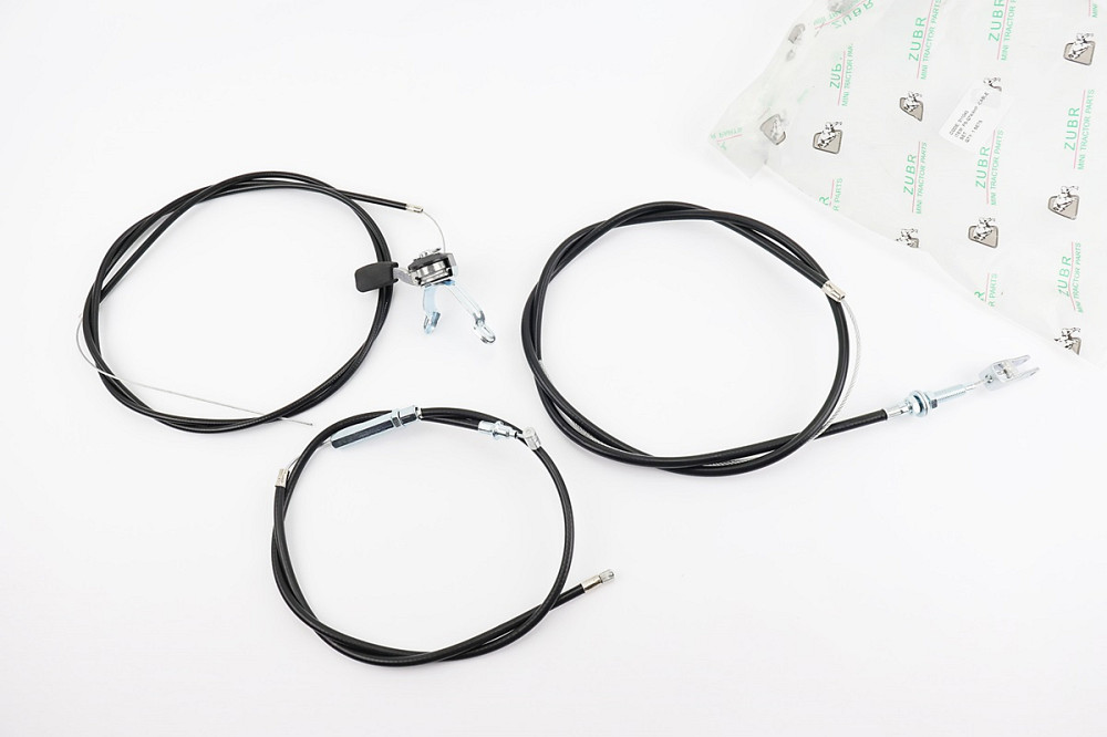 Троса к-кт 4шт, газа (трос 178см; кожух 148см), зчеплення (трос 158см; кожух 117см), диференціала (трос 102см; кожух 93см) + ричаг газу Київ - фото 1