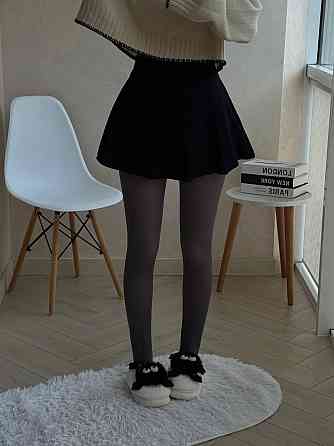 Женские повседневные теплые колготы на меху Серый Одесса