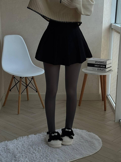 Женские повседневные теплые колготы на меху Серый Одесса - изображение 3