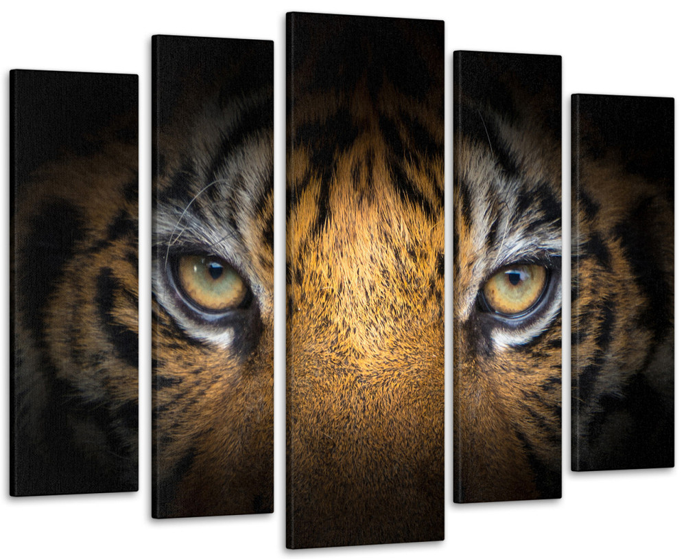 Модульна картина у вітальню / спальню Очі тигра Art-367_5 ( 80х118см ) Київ - фото 1