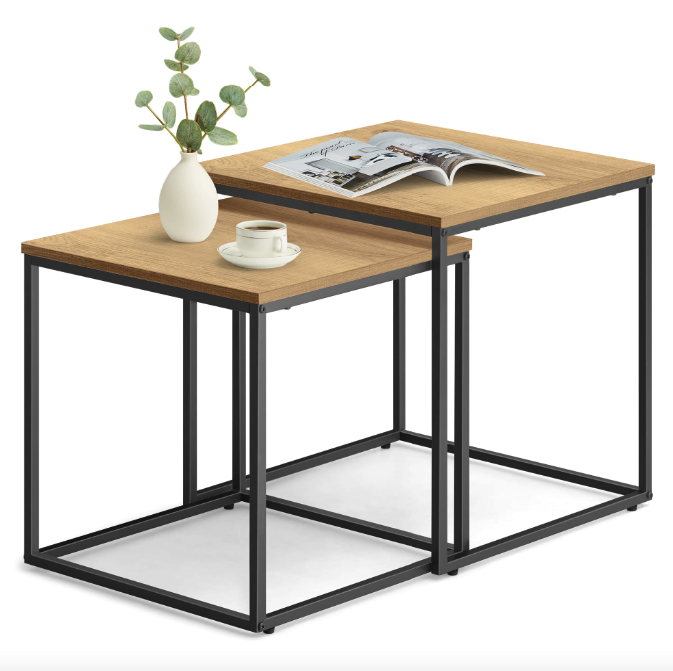 Комплект журнальних столиків Leobert Nika квадратні натуральний Киев - изображение 6