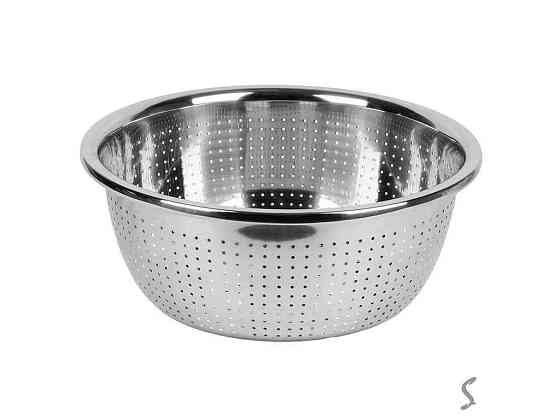 Друшляк з плоским дном 34см неіржавіюча сталь Steel R40345-34 ТМ STENSON Київ