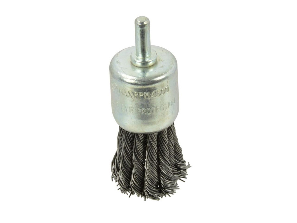 Дриля Щітка дротяна "GEKO" торцева зі стальних скручених дротиків 28мм Киев - изображение 1