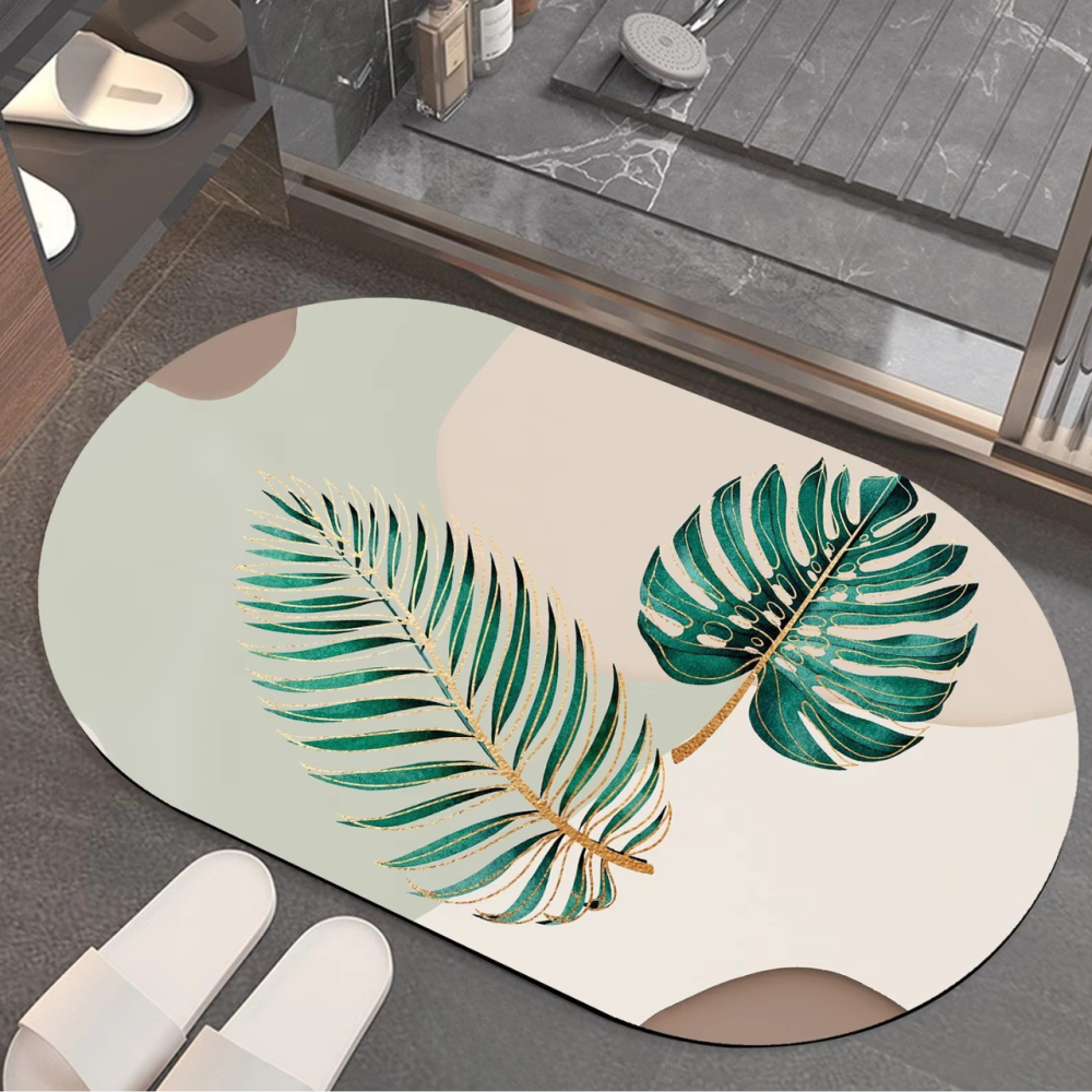 Коврик для душа и ванной комнаты мягкий диатомитовый быстросохнущий антискользящий для кухни, прихожей 50х80 см BF-007 Каменец-Подольский - изображение 1