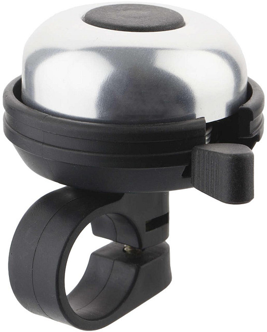 Дзвінок велосипедний (хром, чорна основа) (mod:DK4) Мукачево - фото 1