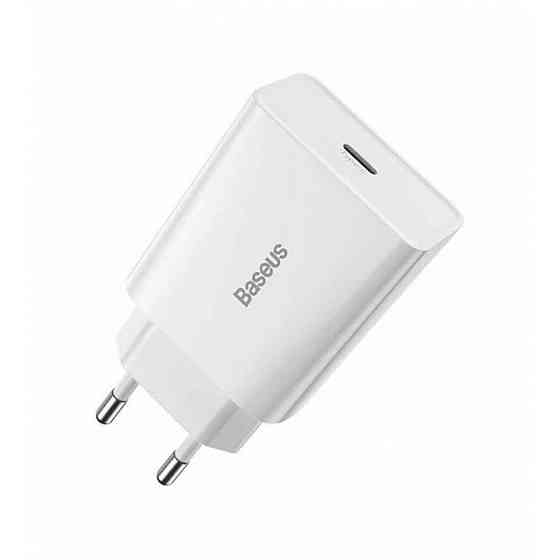 Мережевий зарядний пристрій Baseus Speed Mini Quick Charger 1C 20W EU White Київ