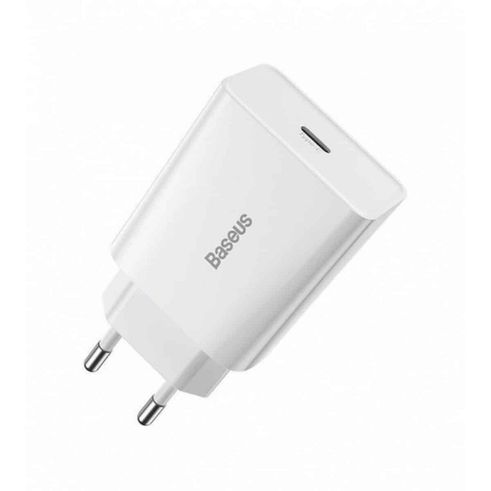 Мережевий зарядний пристрій Baseus Speed Mini Quick Charger 1C 20W EU White Київ - фото 1