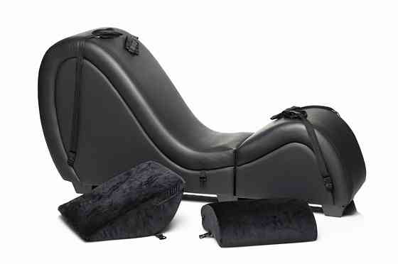 Секс-крісло з подушками Master Series Kinky Sex Lounge with Cushions — Black Sex Aura Київ