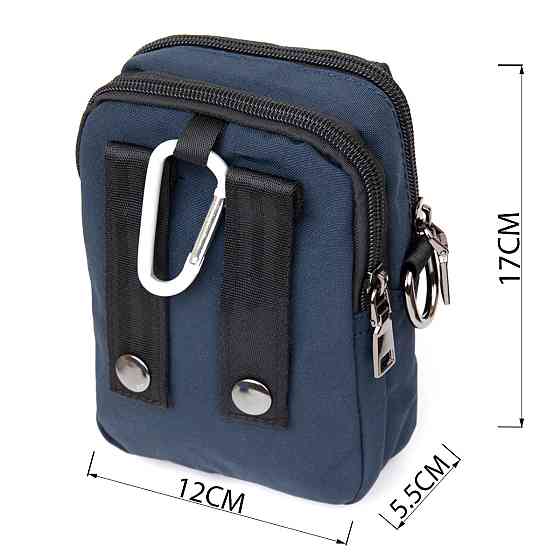 Сумка на пояс нейлон Vintage 20649 Синяя Киев