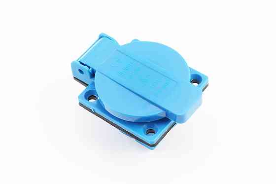 Розетка з кришкою 16A, 250V 2-3,5 кВт, синя Київ