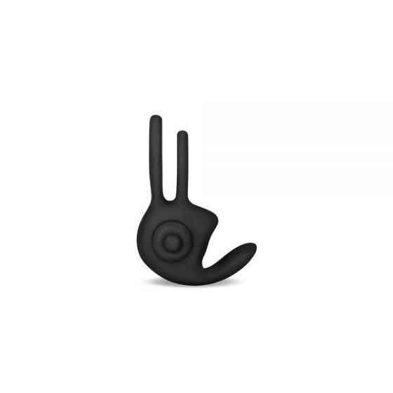 Эрекционное виброкольцо Power Clit Cockring, Black Sex Aura Киев