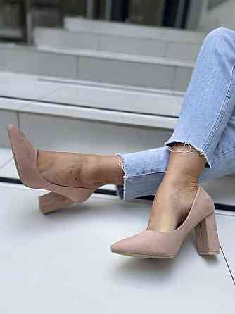 Comer Туфлі жіночі COMER пудра еко-замша каблук 8см 37р. (AH-10 3428) Коломия