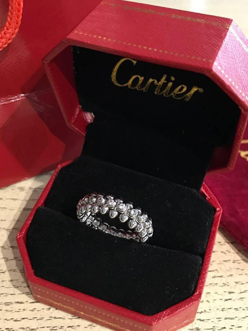 Кільце Cartier Juste un Clou ("зубчики") / брендове подарункове паковання / покриття срібло 925 / з цирконієм Одеса - фото 1