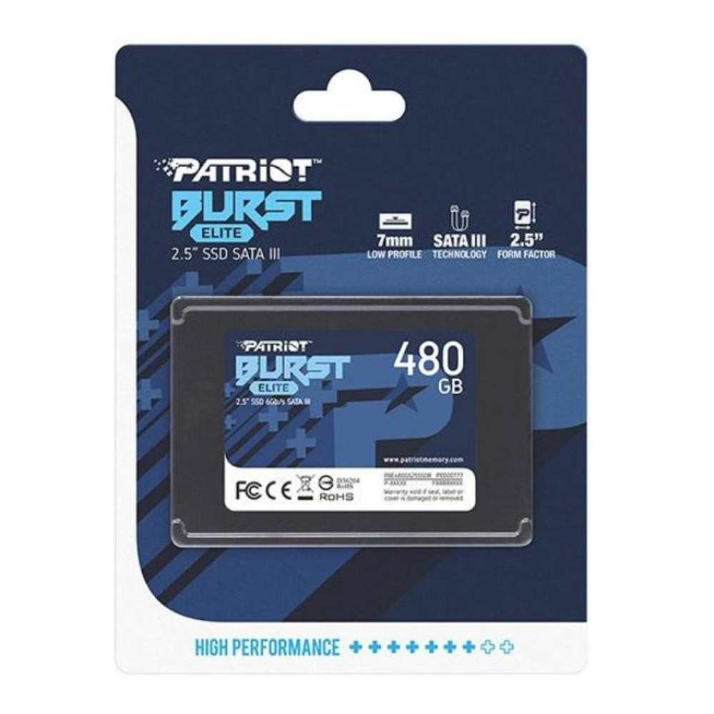 Накопичувач SSD Patriot Burst Elite 480GB 2.5" 7mm SATAIII TLC 3D Київ - фото 7