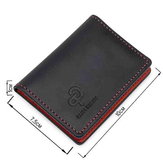 Кожаная винтажная обложка для прав GRANDE PELLE 11535 Черный Киев