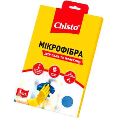 Салфетки для уборки Chisto Микрофибра для стекла и пластика 1 шт. (4820164151044) Винница