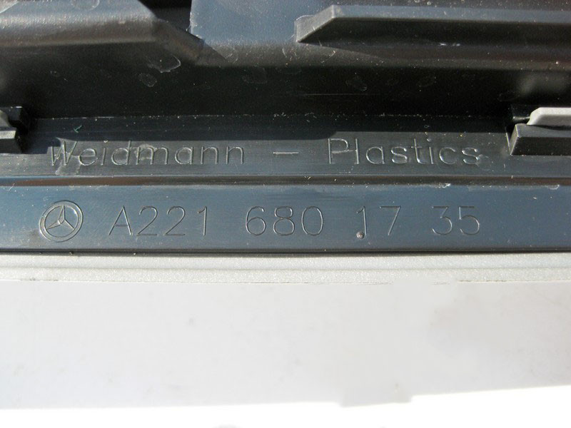 Mercedes-Benz  A2216801735 9051 Накладка порога чорна внутрішня задня ліва (потертий хром) S-Class W221 long Одеса - фото 3