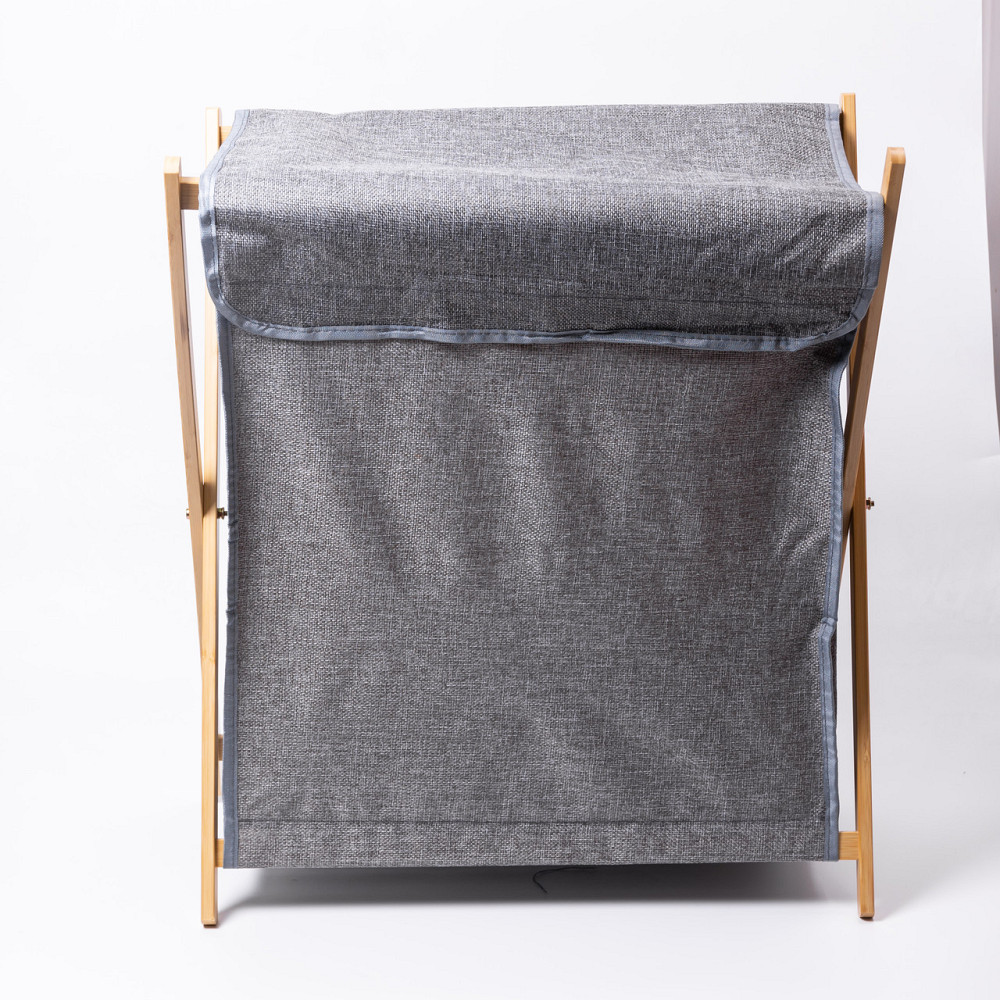 Кошик для білизни на підставці 52×30×60 (см) м'який Сірий HP-41-17 Коломия - фото 2