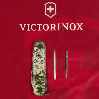 Нож Victorinox Huntsman Army 91 мм Піксель (1.3713.3_W3940p) Винница - изображение 12