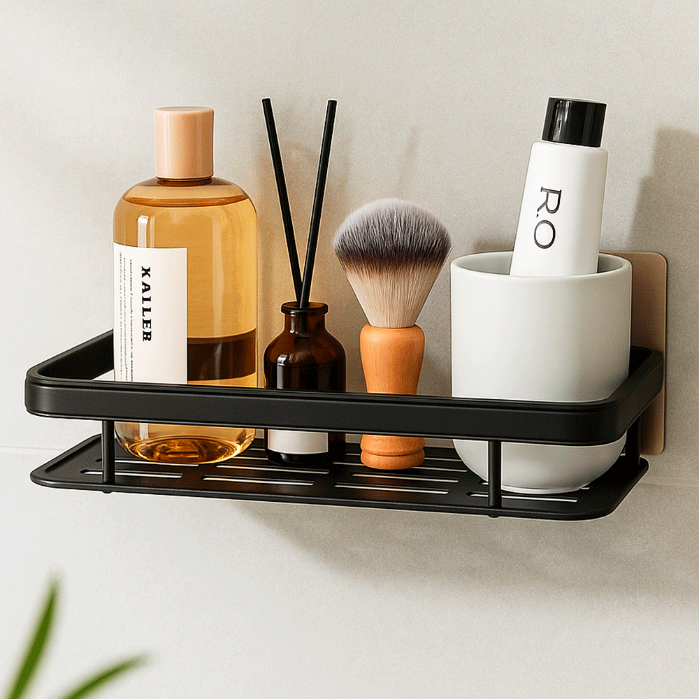 Металева полиця для ванної (30х13х4,5 см), до 10кг Bathroom shelf / Навісний органайзер для ванної кімнати Київ - фото 6