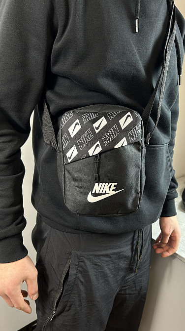 Барстека Nike, Чоловіча сумка через плече, Текстова барсетка на три відділення, Брендаова сумкаMasterSem Київ - фото 7