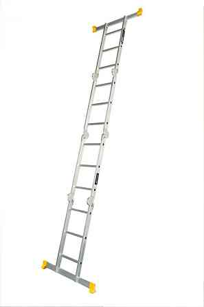 MASTERTOOL Драбина алюмінієва MASTERTOOL шарнірна 4х3 ступенів h=4400 мм max 150 кг 79-1603 Киев