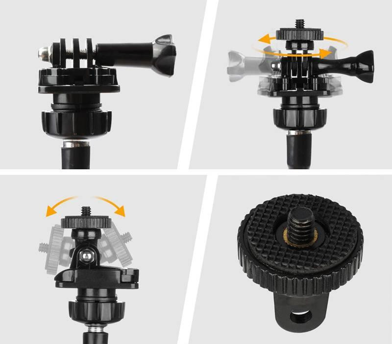 Гнучкий тримач для веб камери на стіл універсальний 67см ACprof MJ12 SBR Київ - фото 4