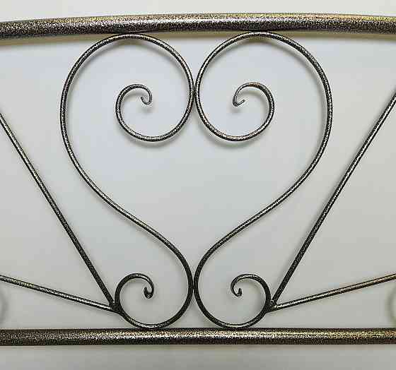 Двуспальная металлическая кровать Карисса от ТМ Теnero 160х190, Щит ДВП, Без ящика Харьков