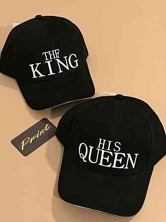 Парні кепки/бейсболки The King/His Queen Чернівці