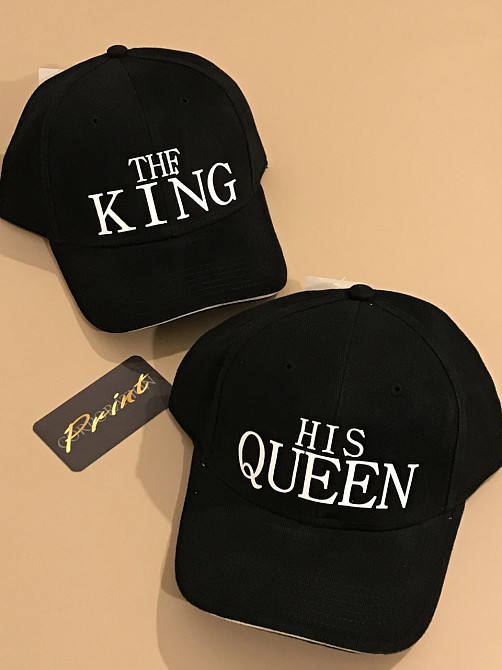 Парные кепки\бейсболки The King \ His Queen Черновцы - изображение 1