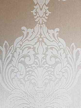 Текстильні шпалери на флізеліновій основі Cador Rasch Textil 086774 вензелі бежевий молочний Київ