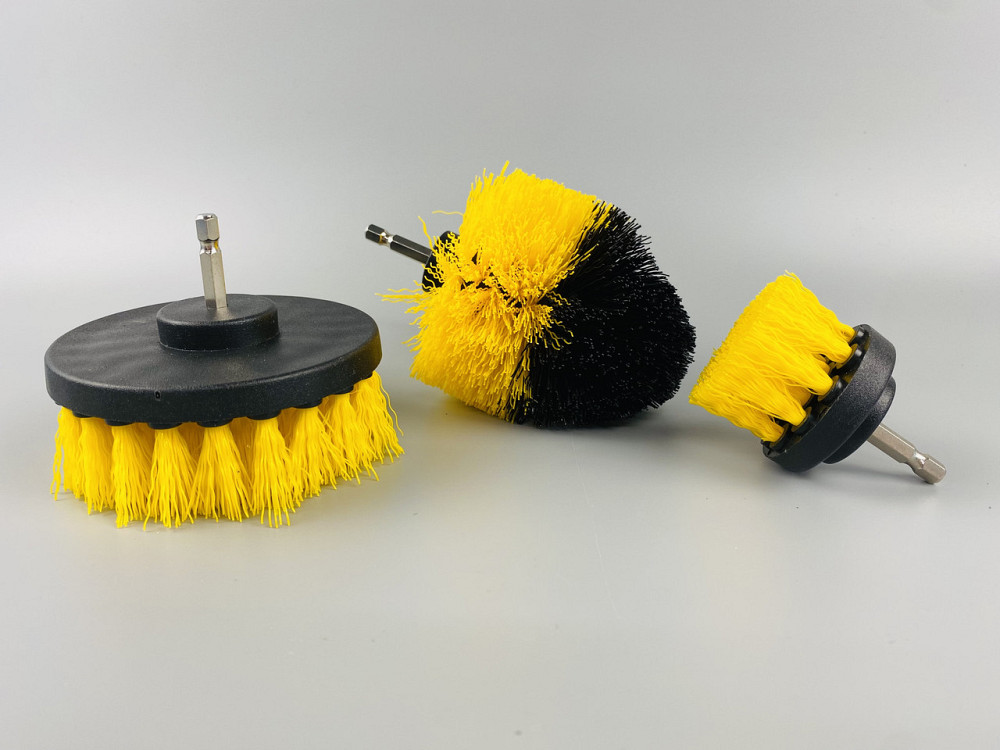 Набір щіток-насадок нейлон на шурупокрут, дриль, (3 шт.), для чищення авто Мукачево - фото 7