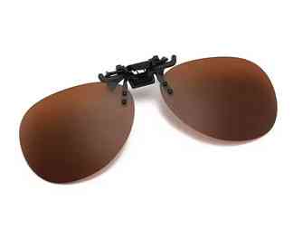 Клипсы для очков от солнца коричневые Авиатор Polarized Киев
