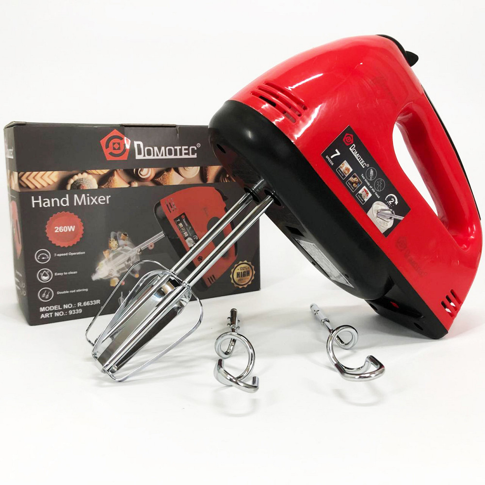 Міксер для хлібного тіста DOMOTEC R6633R 260 Вт, Міксер для кремів і мусів Зручний кухні LD-28 Львів - фото 11
