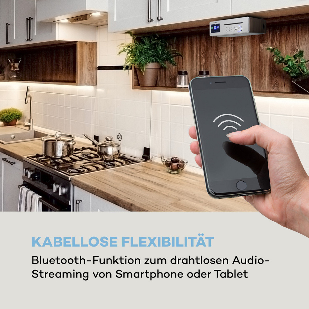 Silver Star Chef кухонне радіо 20 Вт макс CD BT USB Internet/DAB+/FM сріблястий сріблястий (Німеччина, Рівне - фото 4