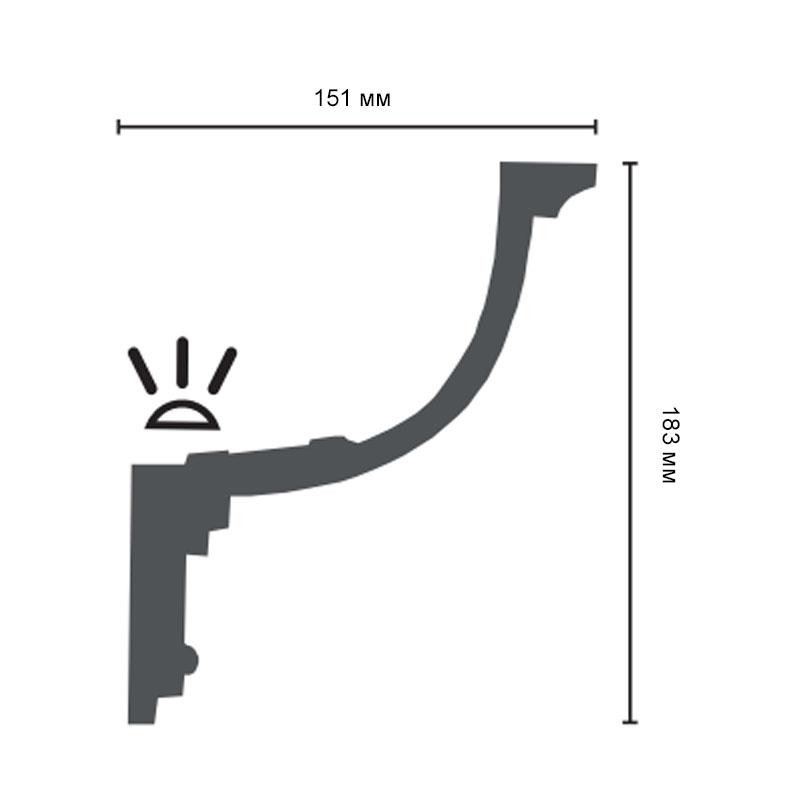 Карниз поліуретановий гладкий Gaudi Decor P 2024 Дніпро - фото 4