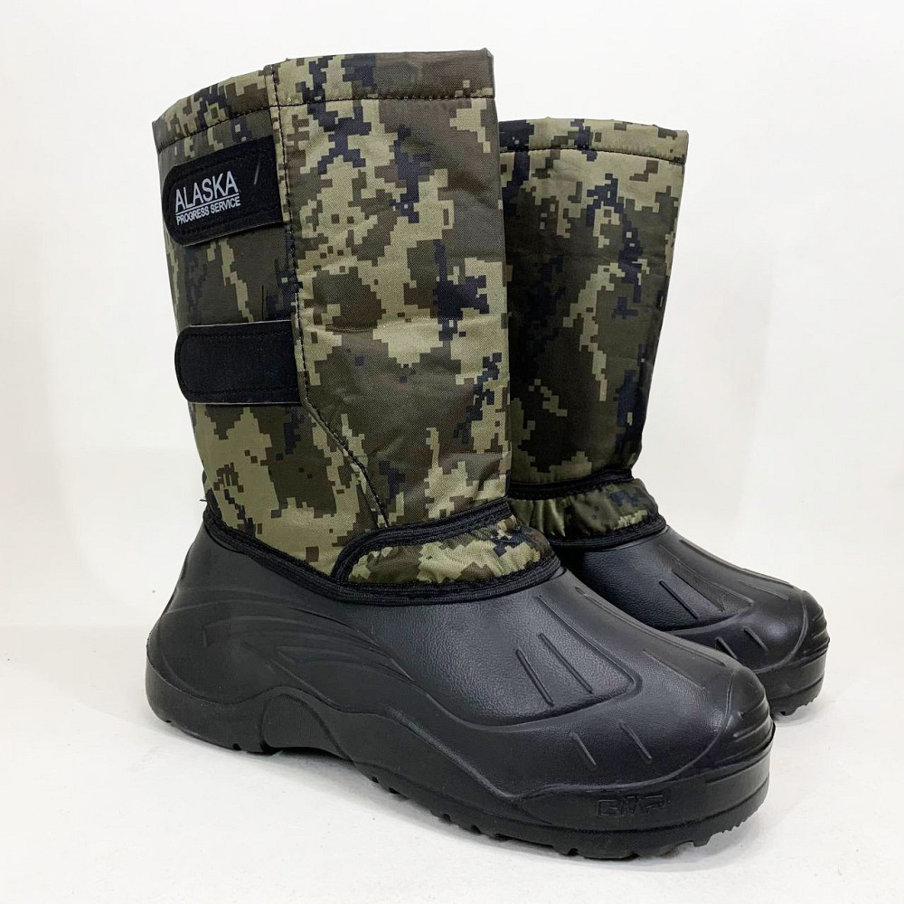 Сапоги рабочие мужские пвх олива 46р, Сапоги мужские для рыбалки, Обувь для работы на даче KC-98 Львов - изображение 7