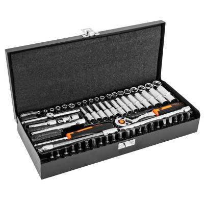 Набор головок Neo Tools 63шт, 1/4", CrV, металлический кейс (10-008) Винница - изображение 8