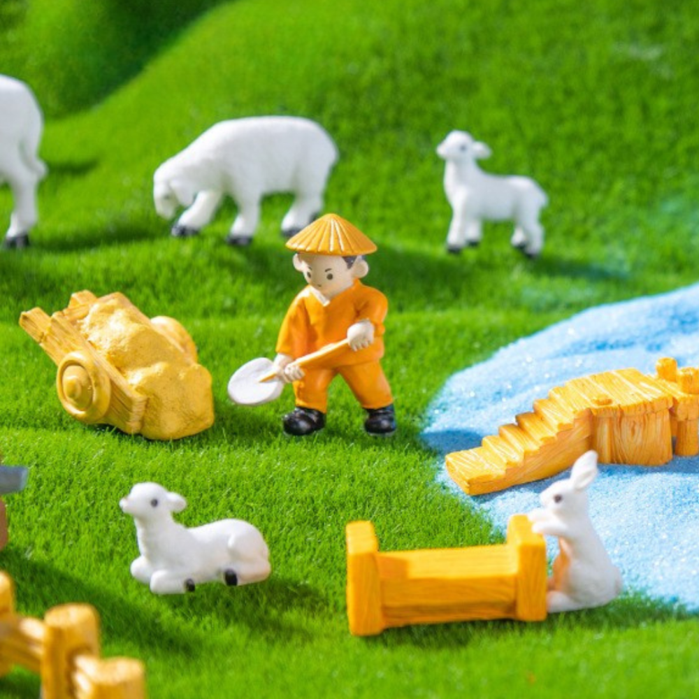 Набір фігурок «Міні-ферма» для мікроландшафту та флораріуму Одеса - фото 2