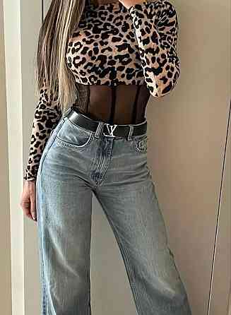 Боди женское леопардовое с сеткой леопардовый S Киев